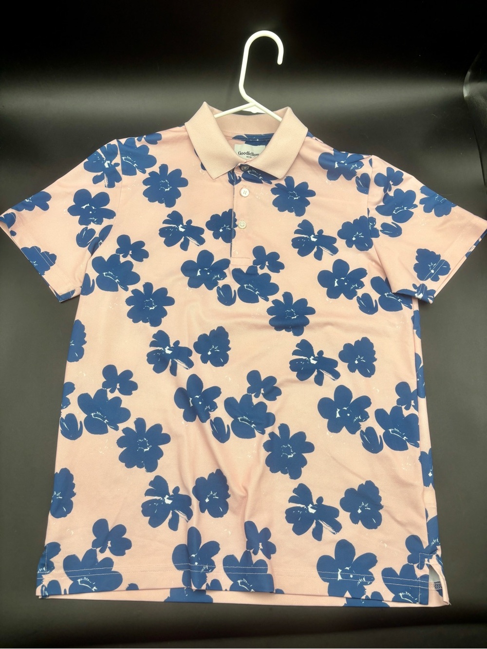 Goodfellow & Co Men’s Floral Print Performance Polo Shirt - Medium
